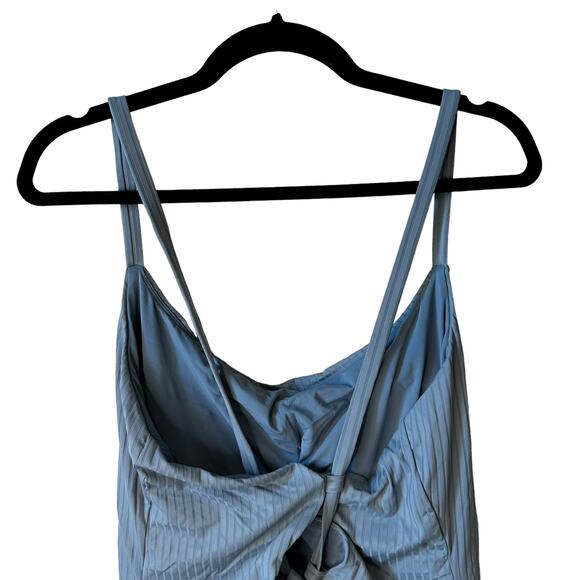 NWT Andie Swim The Fiji One Piece Swimsuit Ribbed Marl Blue XXXL Poolside Beach - Picture 6 of 12